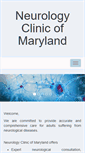 Mobile Screenshot of neurologyclinicofmaryland.com