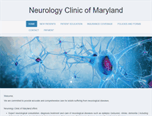 Tablet Screenshot of neurologyclinicofmaryland.com